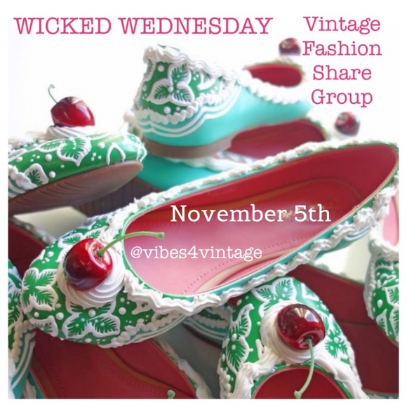 ❌ 11/5 WICKED WEDNESDAY VINTAGE FASHION SHARE GROUP - Picture 1 of 12
